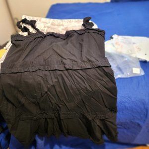 Plus Size Black Summer Dress Mini